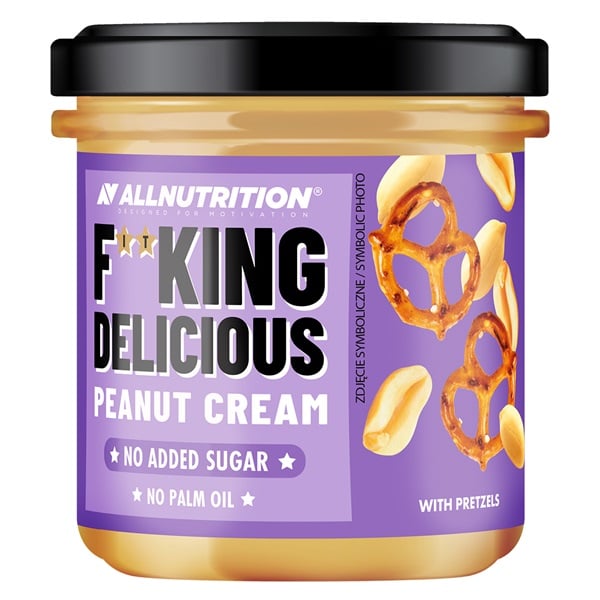 Allnutrition - Fitking Delicious Peanut Cream, with Pretzels - 350g