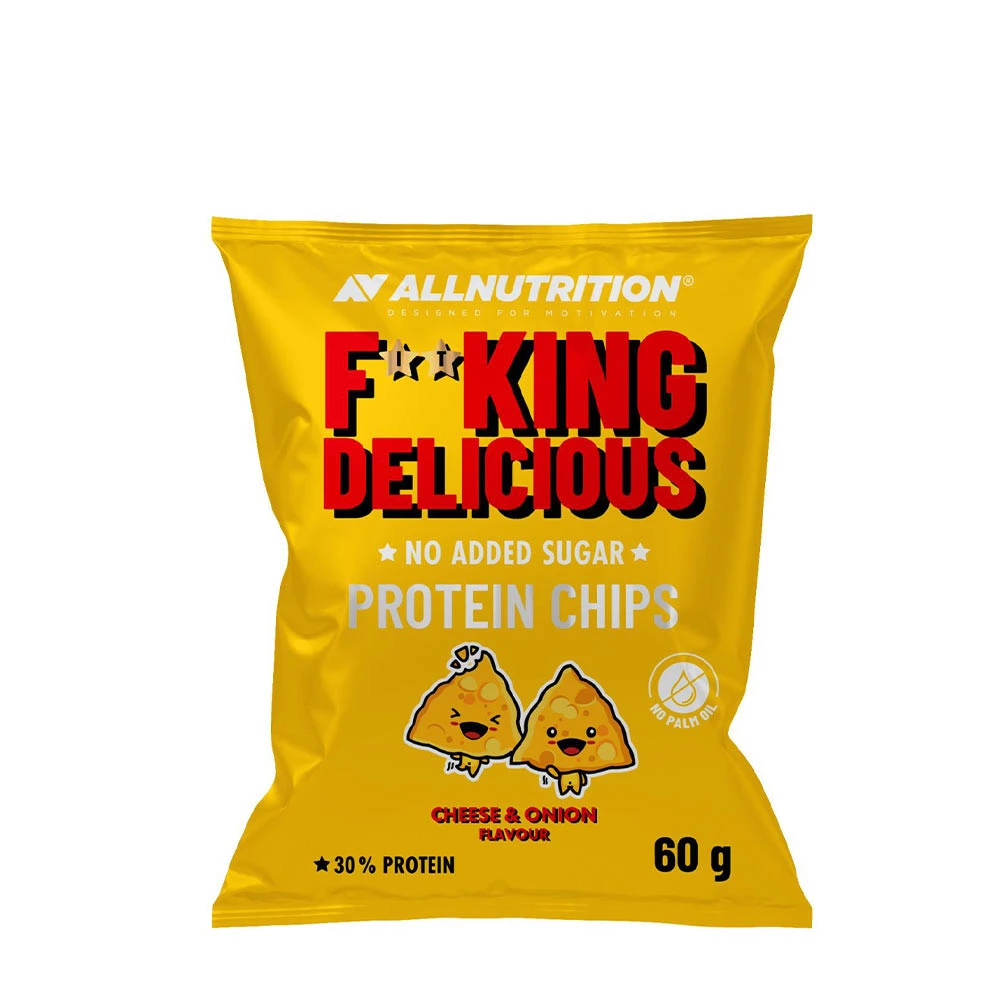 Allnutrition - Fitking Delicious Protein Chips, Cheese and Onion - 60g