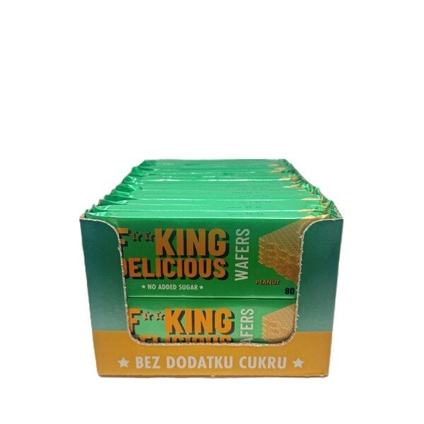 Allnutrition - Fitking Delicious Wafers Peanut, 32 x 80g