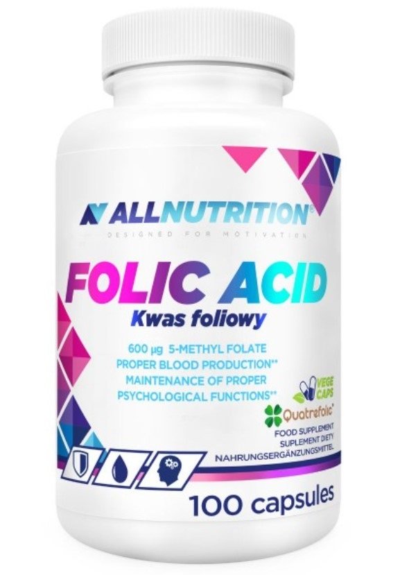 Allnutrition - Folsyre 600 mcg, 100 kapsler