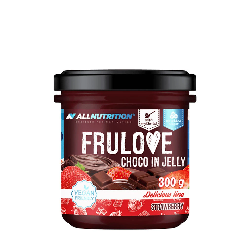Allnutrition - Frulove Choco in Jelly Jordbær 300g