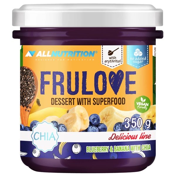Allnutrition - Frulove Dessert med Superfood, Blåbær & Banan med Chia 350g