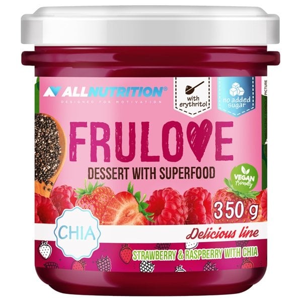 Allnutrition - Frulove Dessert with Superfood, Strawberry & Raspberry with Chia - 350g