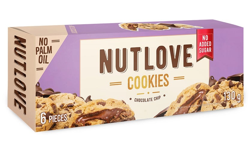 Allnutrition - Nutlove Cookies, Chocolate Chip - 6 cookies