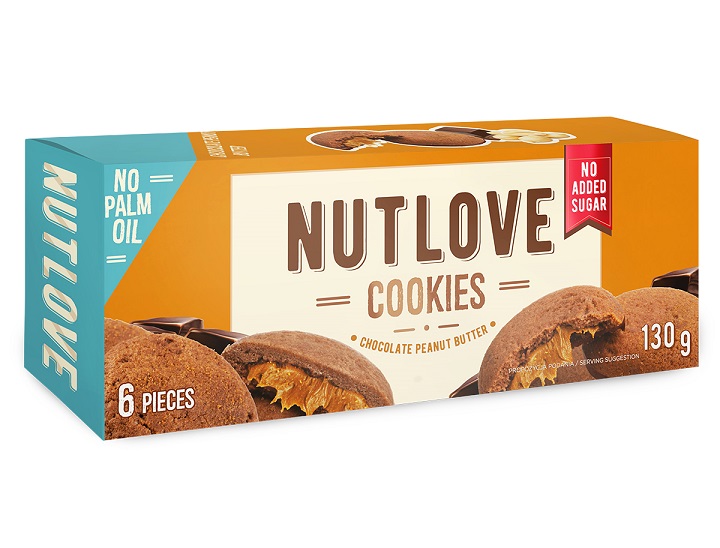 Allnutrition - Nutlove Cookies med Chokolade og Peanut Butter, 6 stk