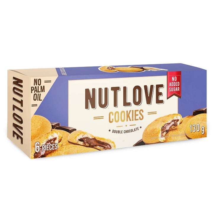 Allnutrition - Nutlove Cookies Double Chocolate, 6 stk