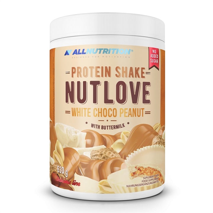 Allnutrition - Nutlove Protein Shake, White Choco Peanut - 630g