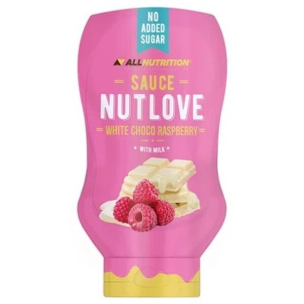 Allnutrition - Nutlove Sauce, White Choco Raspberry - 280 ml.
