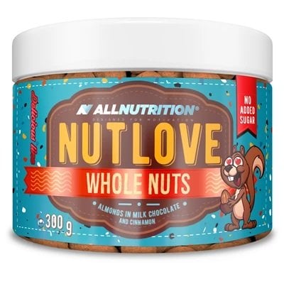Allnutrition - Nutlove Whole Nuts Mandler i Mælkechokolade og Kanel 300g