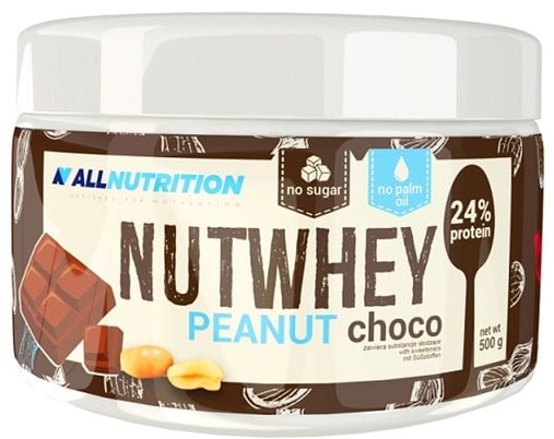 Allnutrition - Nutwhey Hasselnød Chokolade 500g
