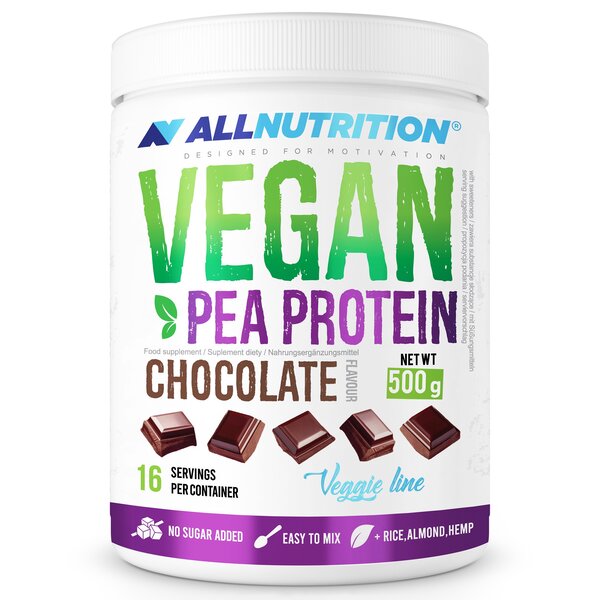 Allnutrition - Vegansk Ærteprotein, Chokolade 500g
