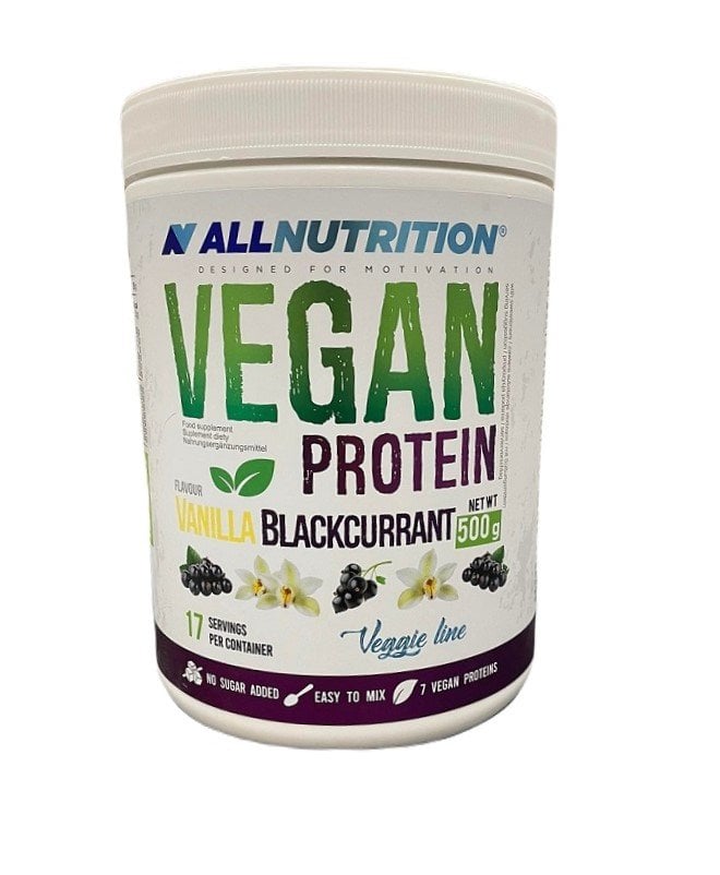 Allnutrition - Vegansk Protein Vanilje Solbær 500g