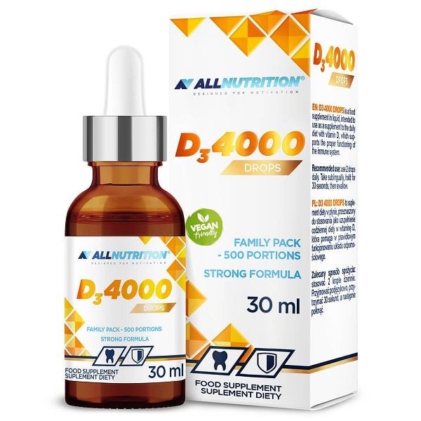 Allnutrition - Vit D3 4000 Dråber, 30 ml