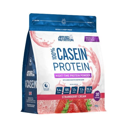 Applied Nutrition - 100% Casein Protein, Strawberry Cream - 900g