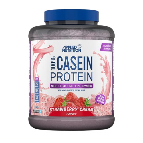 Applied Nutrition - 100% Casein Protein, Strawberry Cream 1800g