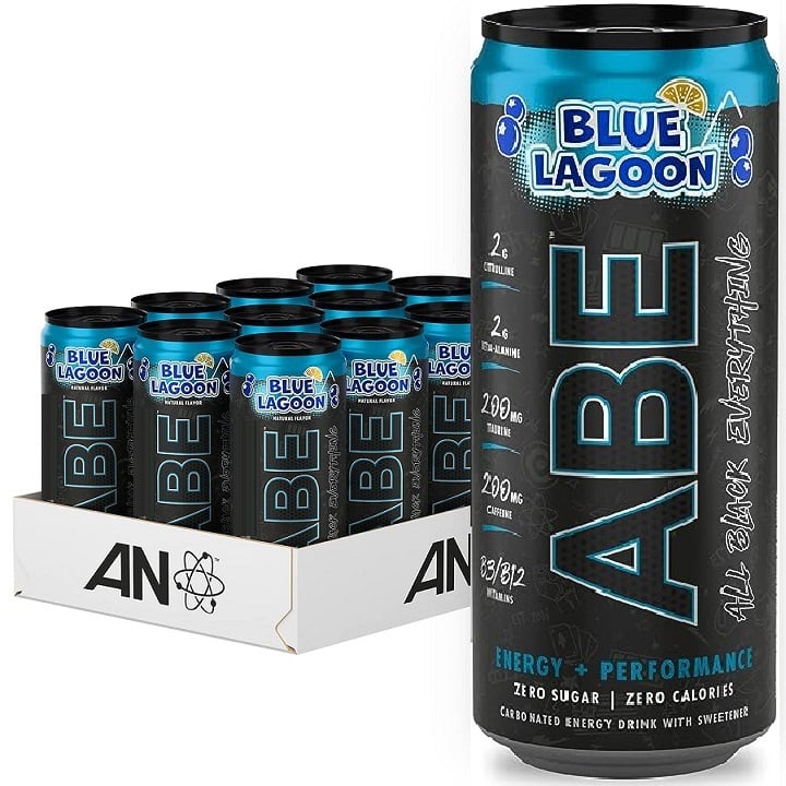 Applied Nutrition - ABE Energy + Performance Cans, Blue Lagoon - 12 x 330 ml.