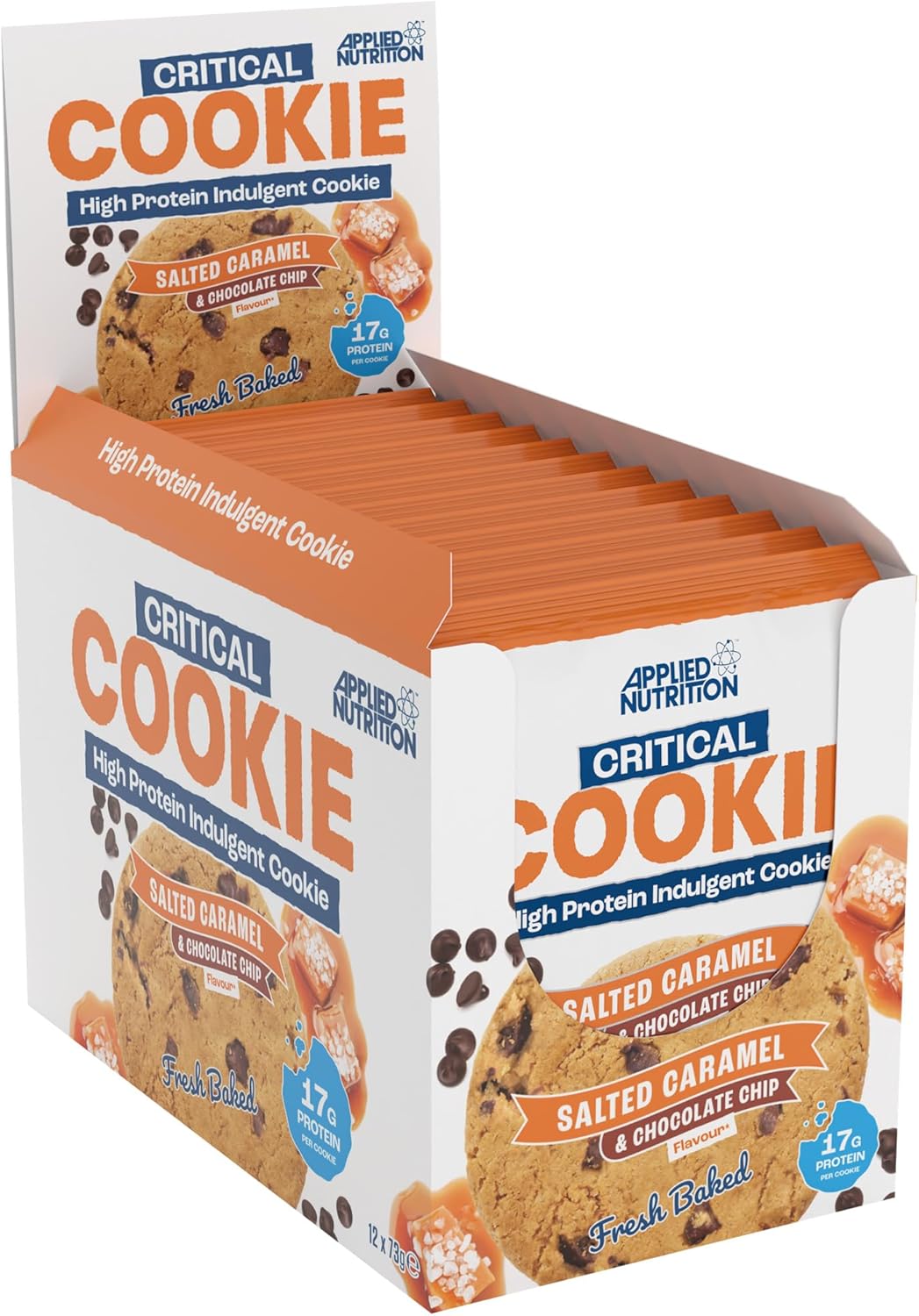 Applied Nutrition - Critical Cookie, Salted Caramel & Chocolate Chip - 12 x 73g