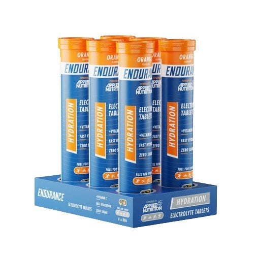 Applied Nutrition - Endurance Hydration Electrolyte Effervescent Tablets, Orange - 6 x 20 tabs