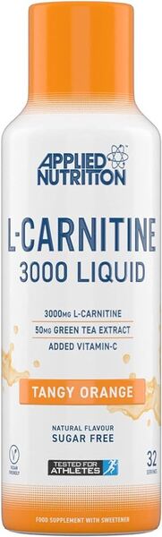 Applied Nutrition - L-Carnitine Liquid 3000, Tangy Orange - 480 ml.