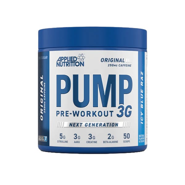 Applied Nutrition - Pump 3G Pre-Workout, Icy Blue Raz - 375g