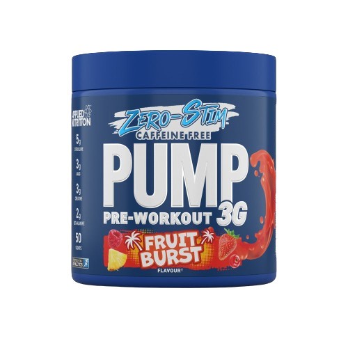 Applied Nutrition - Pump 3G Pre-Workout Zero Stimulant Fruit Burst, 375g