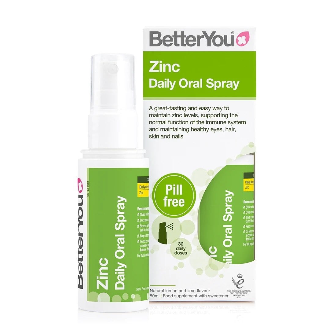 BetterYou - Zinc Daily Oral Spray, Natural Lemon & Lime - 50 ml.