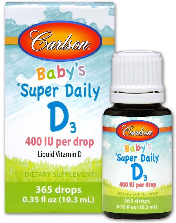 Carlson Labs - Baby's Super Daily D3, 400 IU - 10 ml.