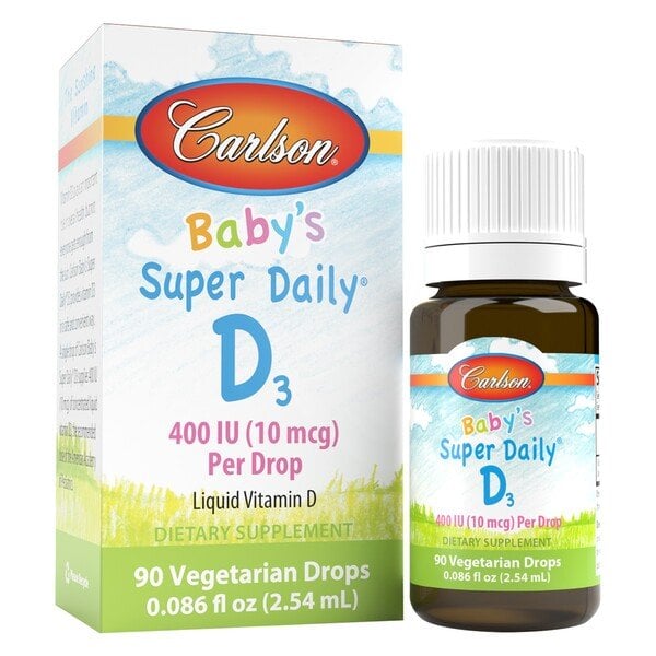 Carlson Labs - Baby's Super Daily D3, 400 IU - 2.54 ml.