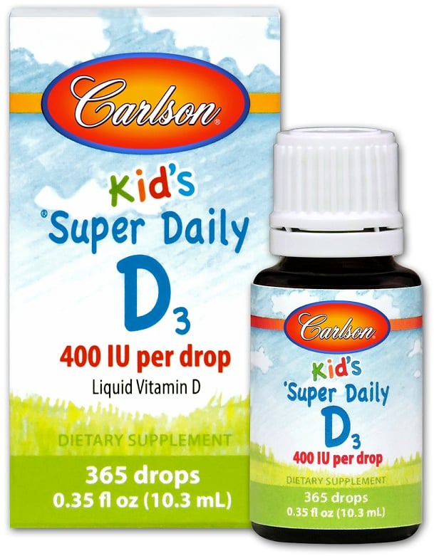 Carlson Labs - Kid's Super Daily D3, 400 IU - 10 ml.