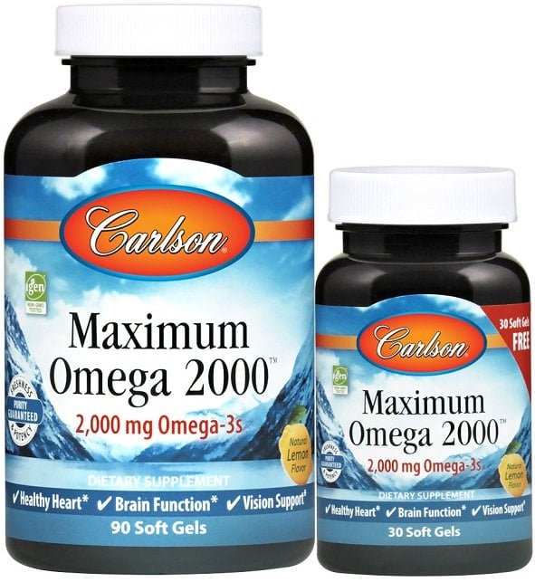 Carlson Labs - Maximum Omega 2000, 120 softgels