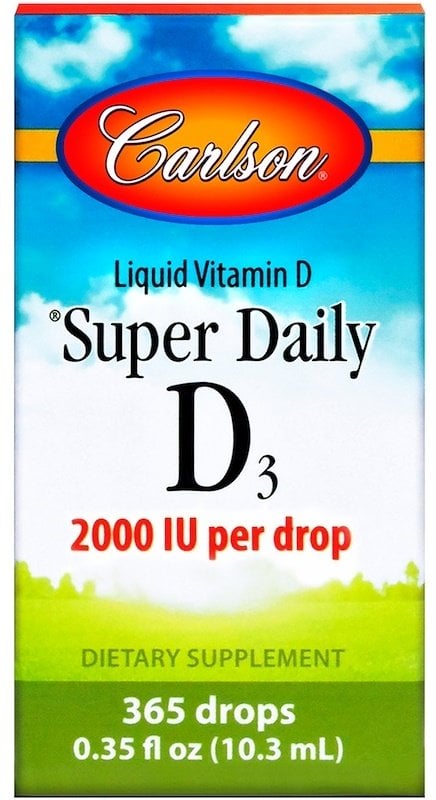 Carlson Labs - Super Daily D3, 2000 IU - 10 ml.