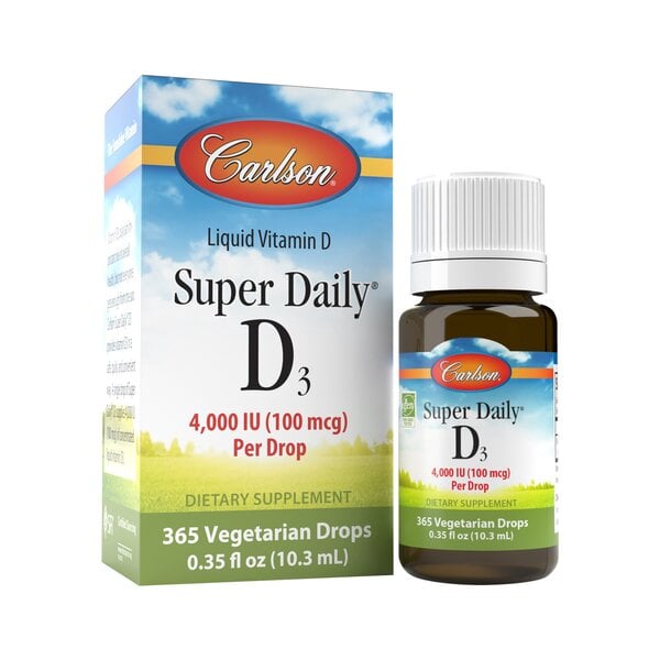 Carlson Labs - Super Daily D3 4000 IU, 10 ml
