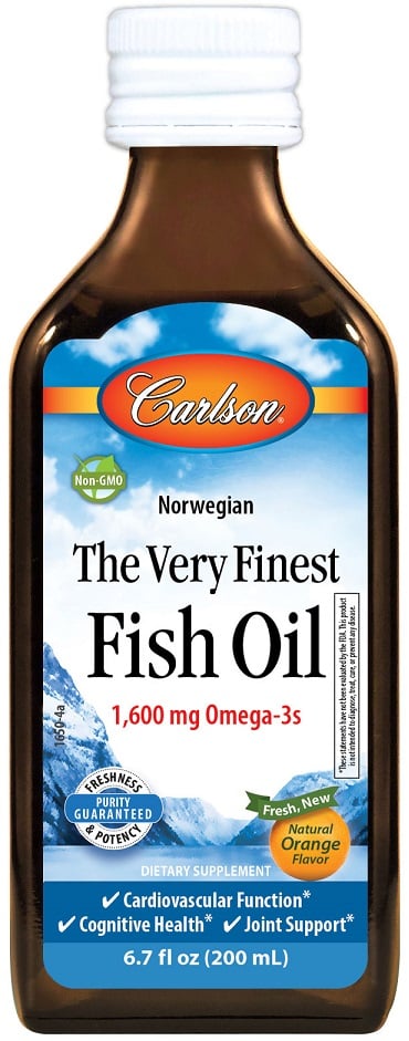 Carlson Labs - Den Fineste Fiskeolie, Naturlig Citron - 200 ml