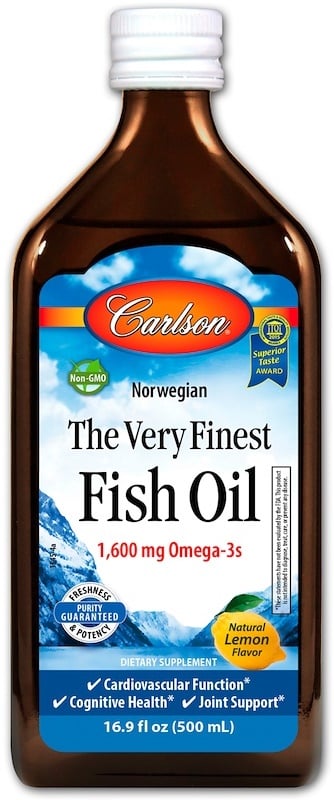 Carlson Labs - The Very Finest Fish Oil, Natural Lemon - 500 ml.
