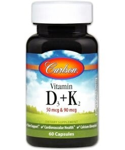 Carlson Labs - Vitamin D3 + K2 - 60 caps