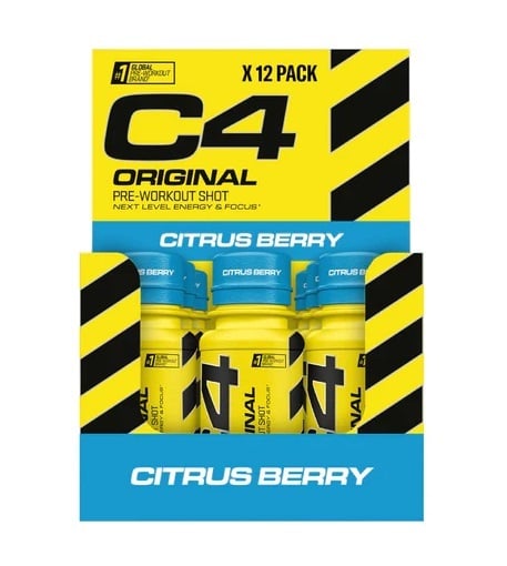 Cellucor - C4 Original Pre-Workout Shot, Citrus Berry - 12 x 60 ml.