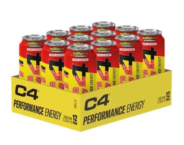 Cellucor - C4 Performance Energy, Millions Strawberry - 12 x 500 ml. billede