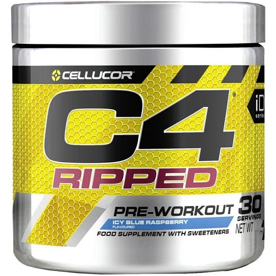 Cellucor - C4 Ripped Icy Blue Raspberry 189g billede