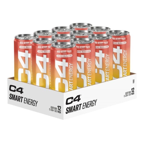 Cellucor - C4 Smart Energy Rød Bær Yuzu 12 x 330 ml