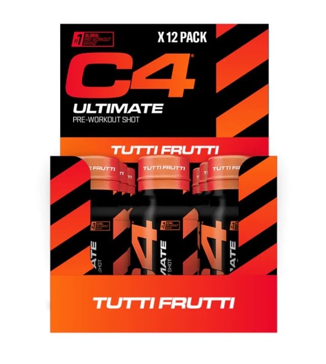 Cellucor - C4 Ultimate Pre-Workout Shot, Tutti Frutti - 12 x 60 ml.