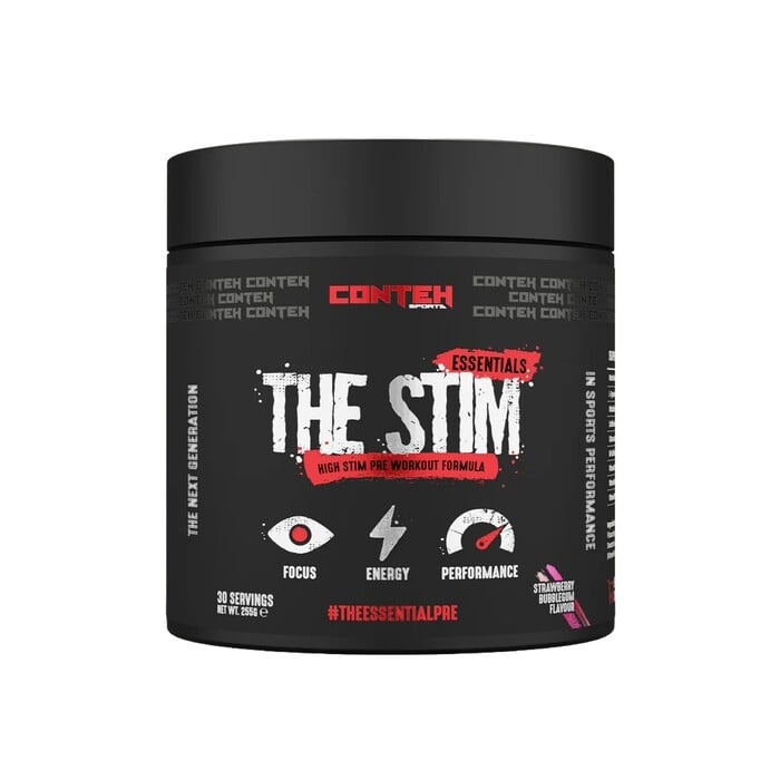 Conteh Sports - The Stim Pre-Workout, Jordbær Bubblegum - 255g