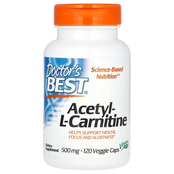 Acetyl L-Carnitin med Biosint Carnitiner, 500mg - 120 hættekapsler