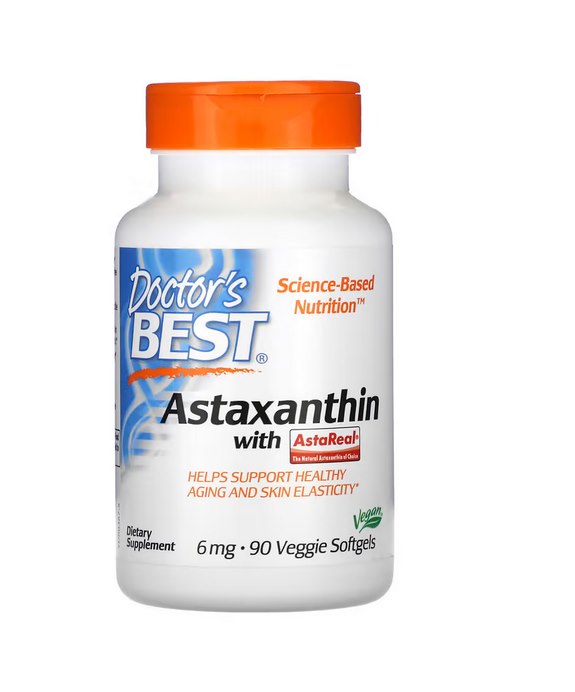 Doctor's Best - Astaxanthin med AstaReal, 6 mg - 90 veggie softgels