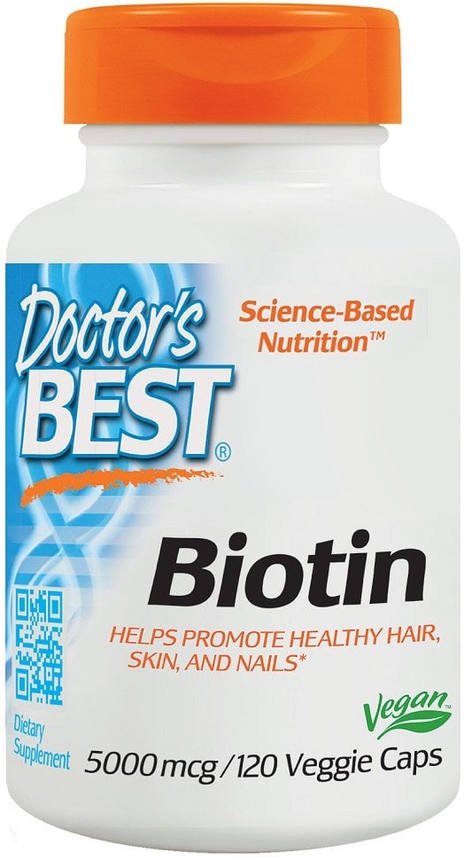 Doctor's Best - Biotin, 5000mcg - 120 vcaps