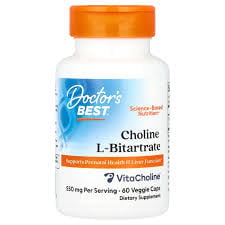Doctor's Best - Cholin L-Bitartrat 550 mg - 60 vcaps