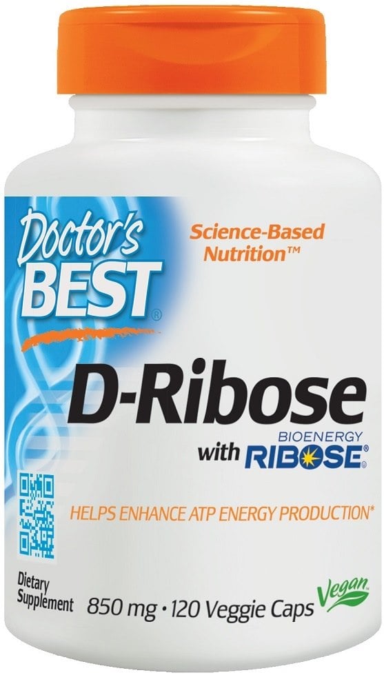 Doctor's Best - D-Ribose 850 mg - 120 vcaps
