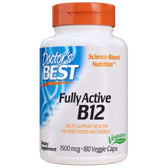 Doctor's Best - Fuldt Aktiv B12 1500 mcg - 180 vcaps