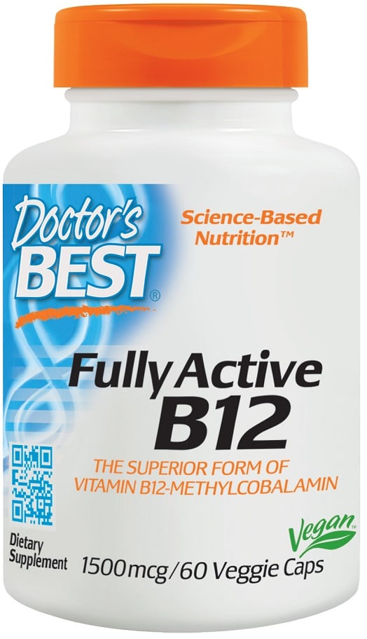 Doctor's Best - Fully Active B12, 1500mcg - 60 vcaps