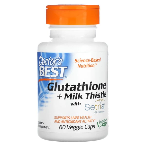 Doctor's Best - Glutathione med Milk Thistle 60 vcaps