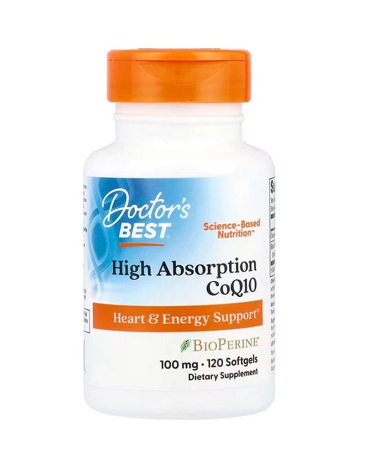 Doctor's Best - Højoptagelig CoQ10 med BioPerine, 100 mg - 120 bløde kapsler